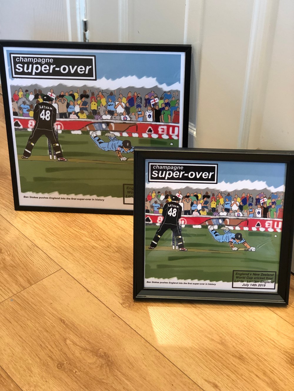 Super-over print or framed in 3 sizes