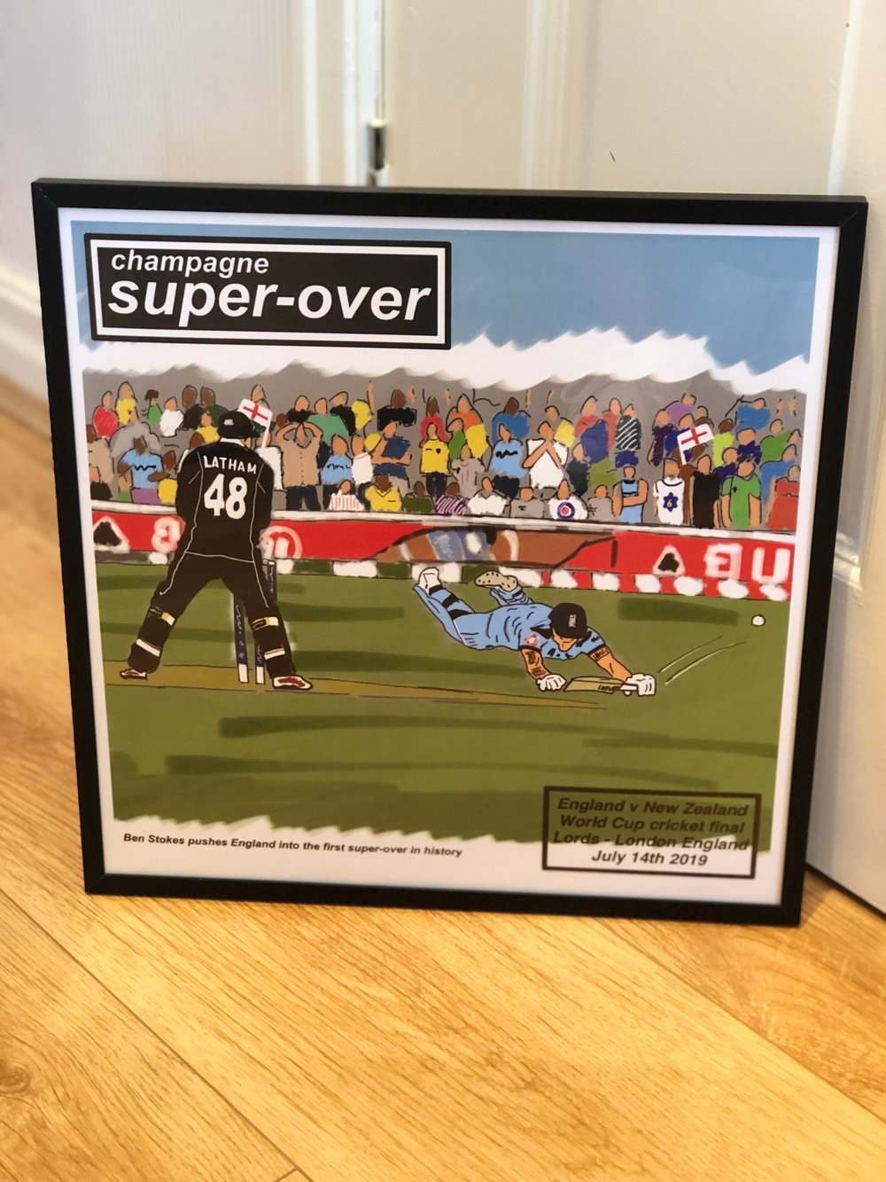 Super-over print or framed in 3 sizes
