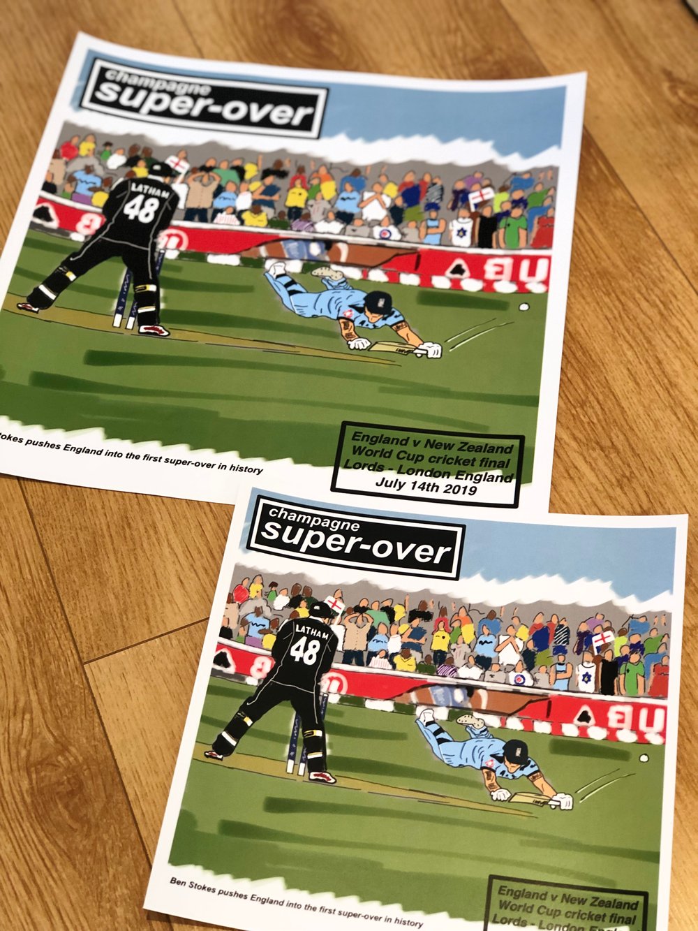 Super-over print or framed in 3 sizes