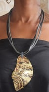 Brass shell necklace