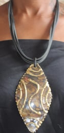 Brass shell necklace