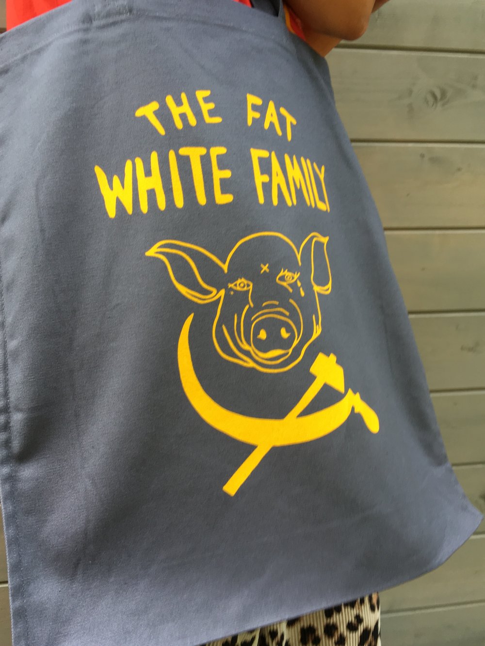 Fat White Family Heavy Duty Canvas Long-handled Shopping Bag