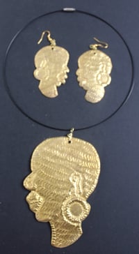 Image 2 of Large masked choker and earring sets 1
