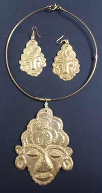 Image 3 of Large masked choker and earring sets 1