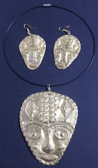 Image 4 of Large masked choker and earring sets 1