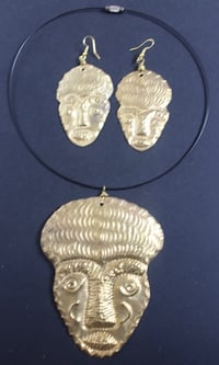 Image 5 of Large masked choker and earring sets 1
