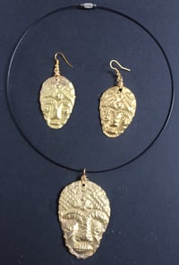 Image 4 of Small masked choker and earring set