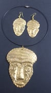  Large masked choker and earring sets 2