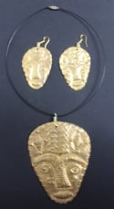  Large masked choker and earring sets 2
