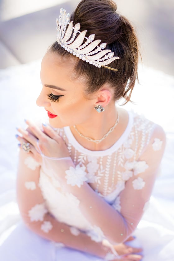 Image of Barely Baby Blue Wedding Dress