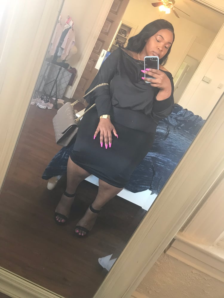 Image of Custom Off the shoulder dress