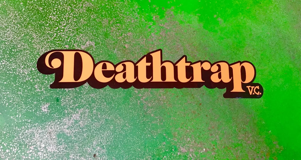 Image of Die-cut Deathtrap logo sticker