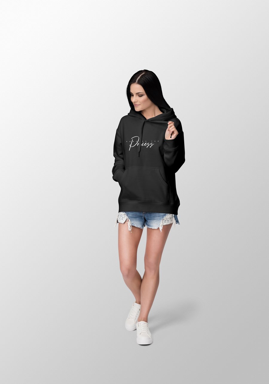 Image of "Embrace the Process" Women's Black Hoodie 