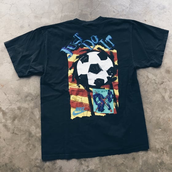 Image of Original 90’s Nike Soccer Tee Abstract Logo.