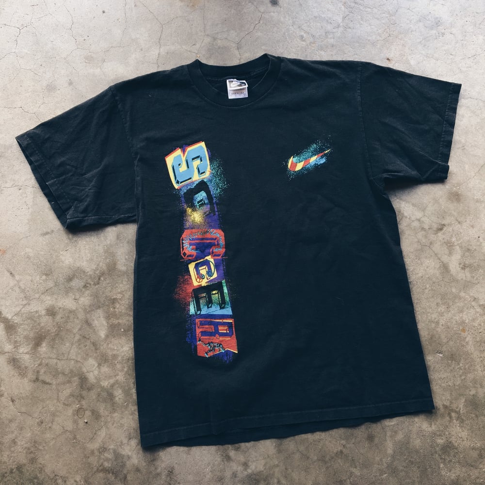 Image of Original 90’s Nike Soccer Tee Abstract Logo.