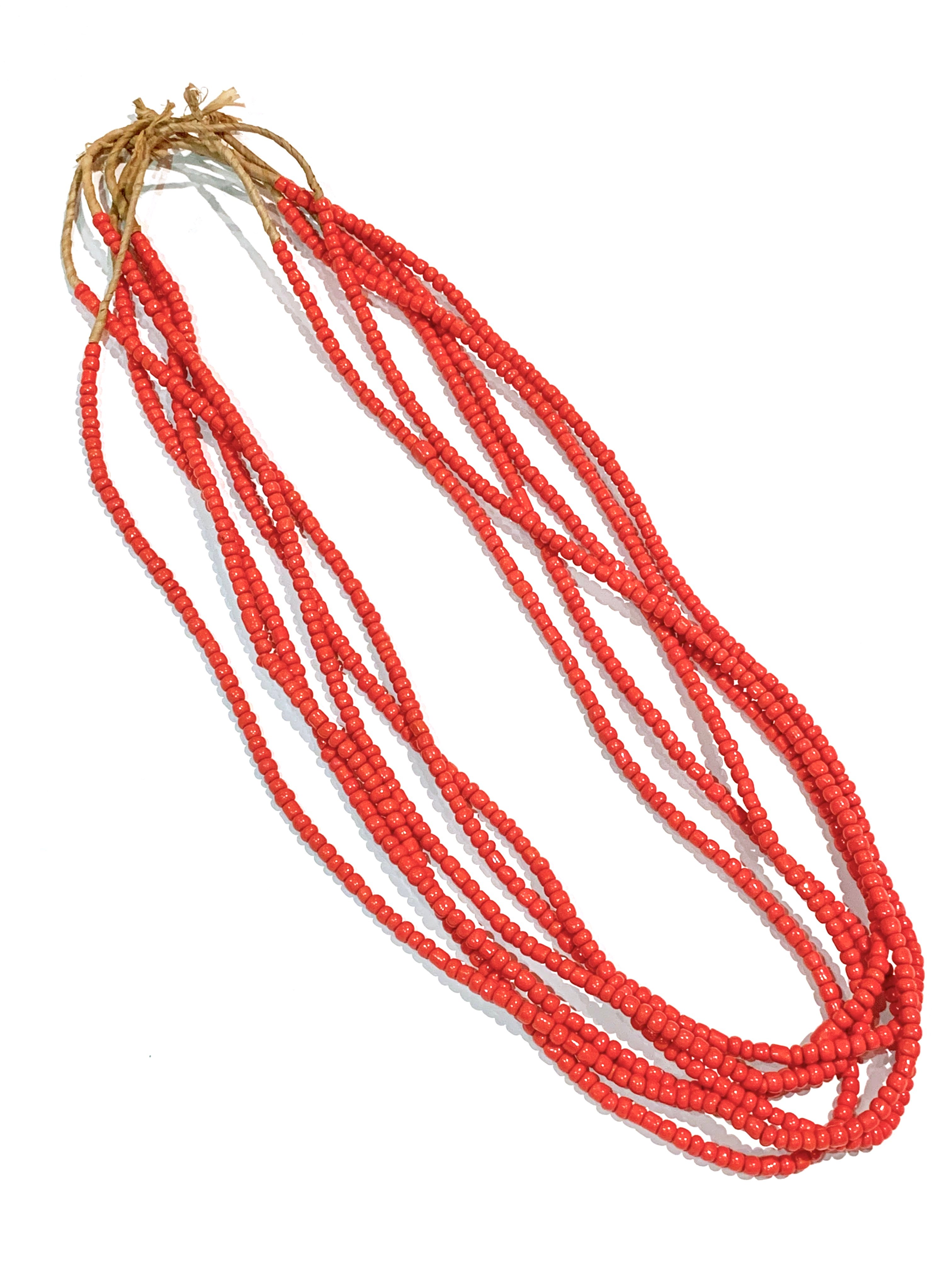Image of Vintage Red Trade Beads Necklace 