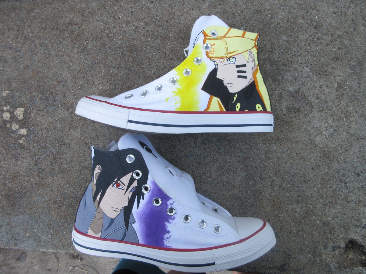 Custom Naruto vs Sasuke Converse | ttd_kicks