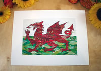 Image 1 of Welsh dragon print