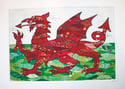 Welsh dragon print