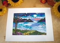 Image 1 of Evening view of the mountains Print