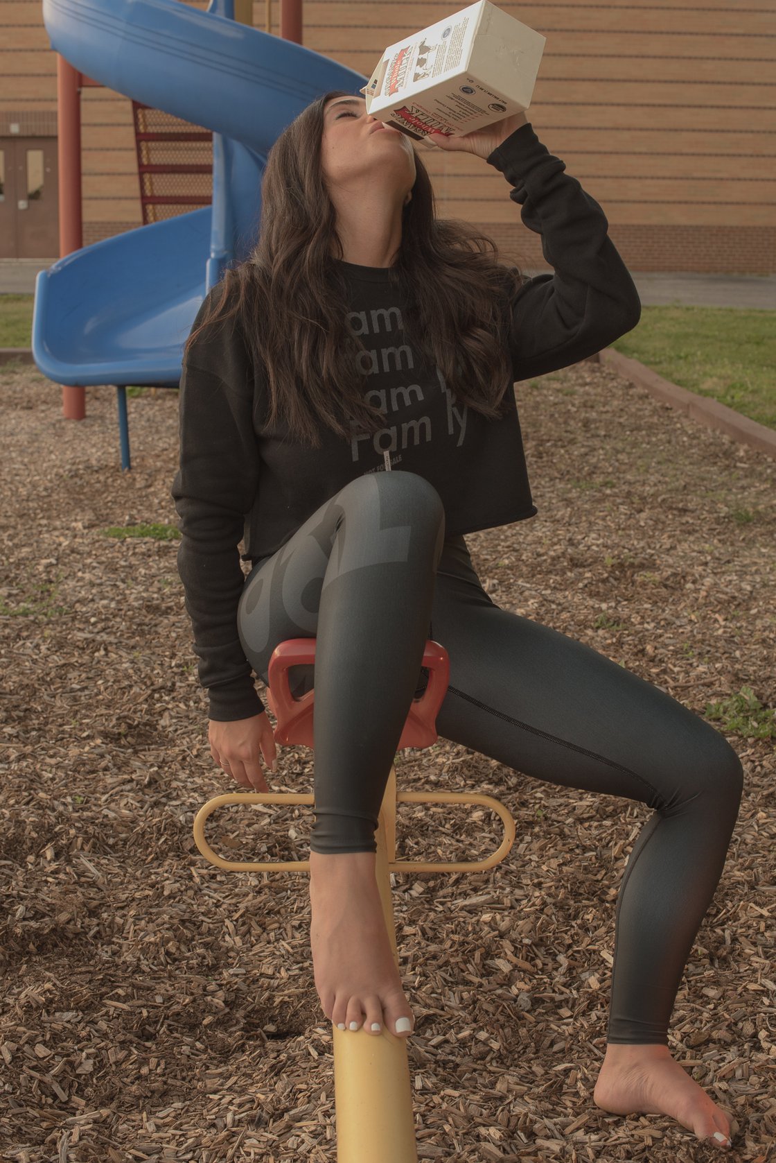 Image of Fam'ly Four Crop Sweatshirt