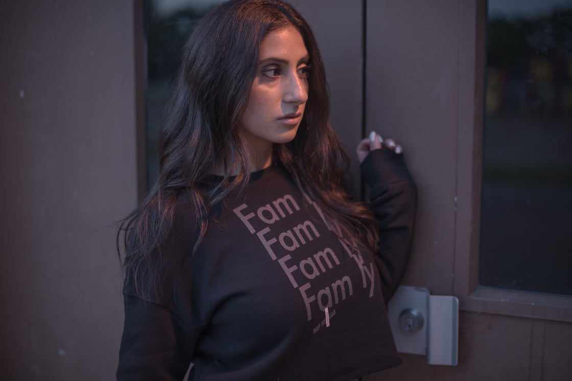 Image of Fam'ly Four Crop Sweatshirt