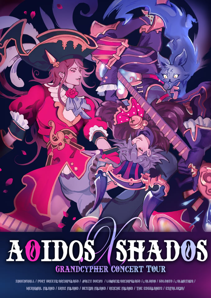 Image of A4 AOIDOS AND SHADOS (BAAL) CONCERT POSTER