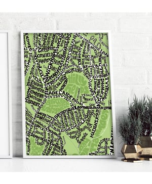 Image of Hilly Fields SE4 & Ladywell SE13 - SE London Type Map – Various colours