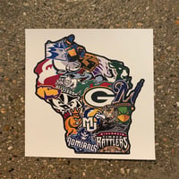 Wisconsin Sports Themed Sticker Collaboration 