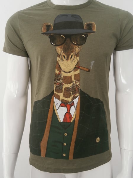 Image of Mafiozo Giraffe mens t shirt