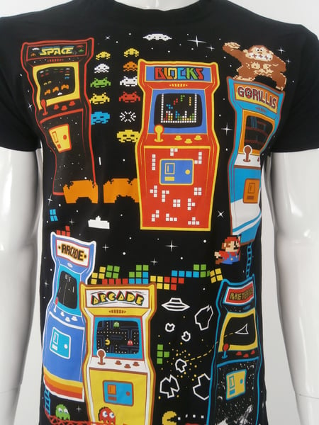 Image of Arcades retro old school mens t shirt