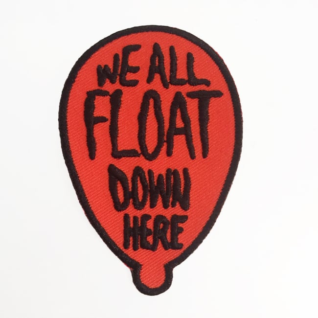 Image of We All Float Down Here Iron On Patch
