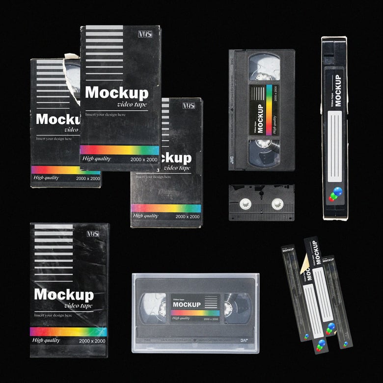 Image of VHS Tape Mockup