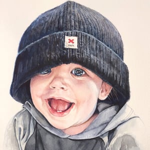 Image of Custom 8"x8" Baby Portrait