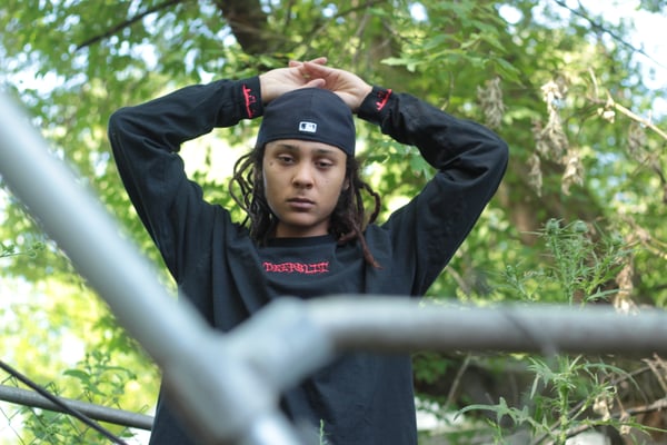 Image of RARE DEEPSLIT LONG T- SHIRT