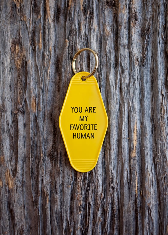 Image of favorite human keytag