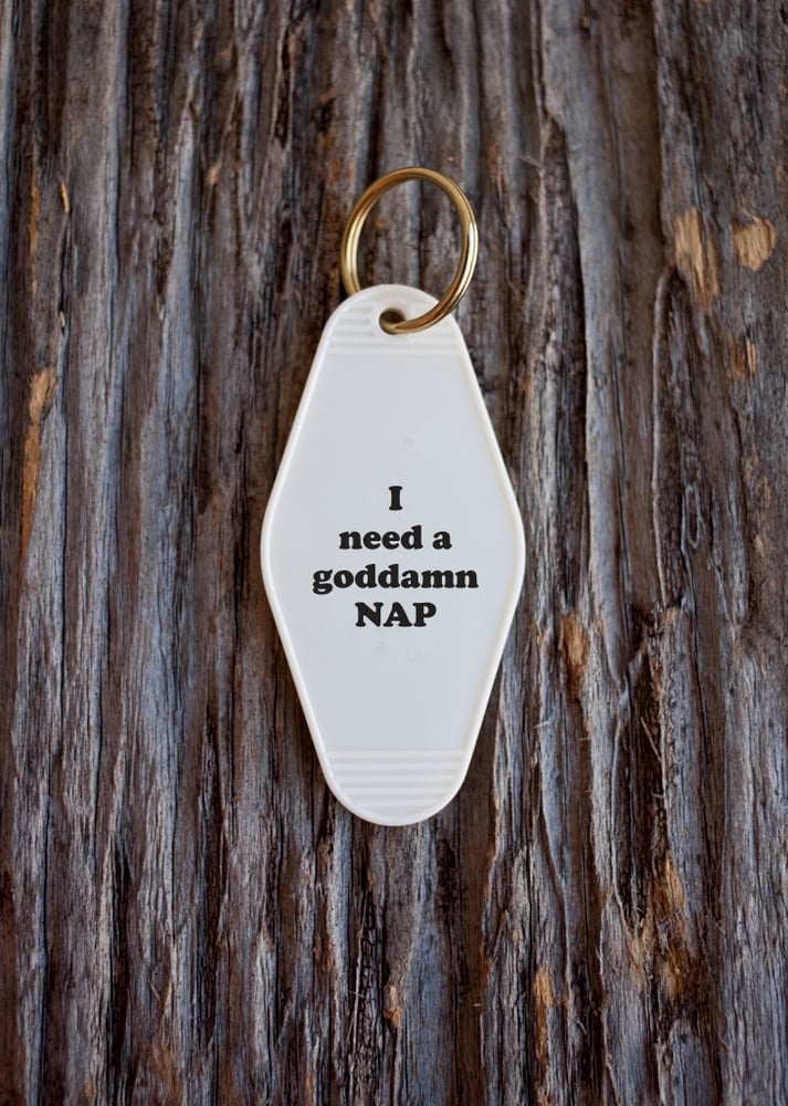 Image of i need a nap keytag