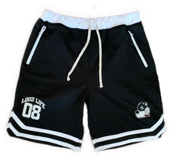 Image of Loudlife Louie Skunkball Shorts (black/white)