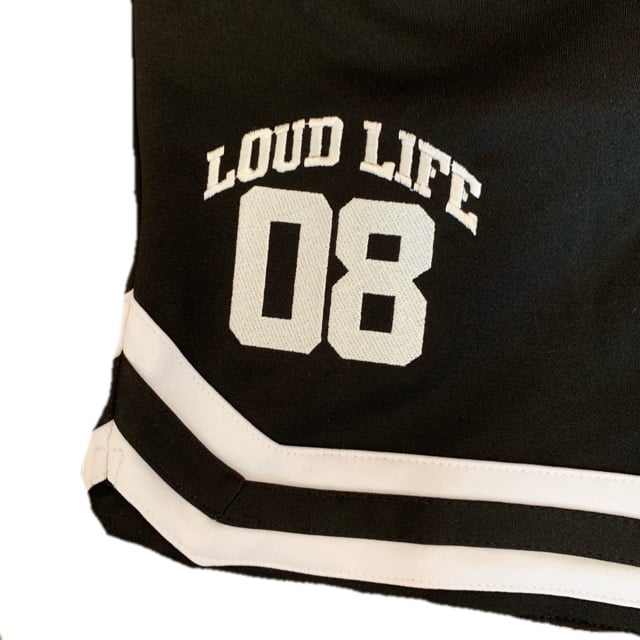 Image of Loudlife Louie Skunkball Shorts (black/white)