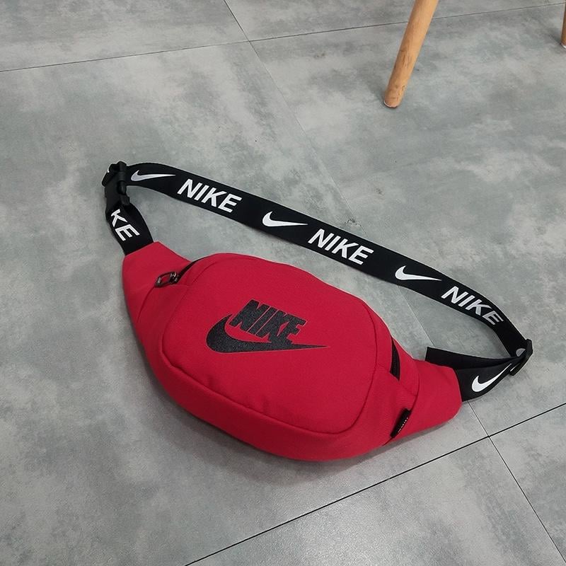 nike red fanny pack