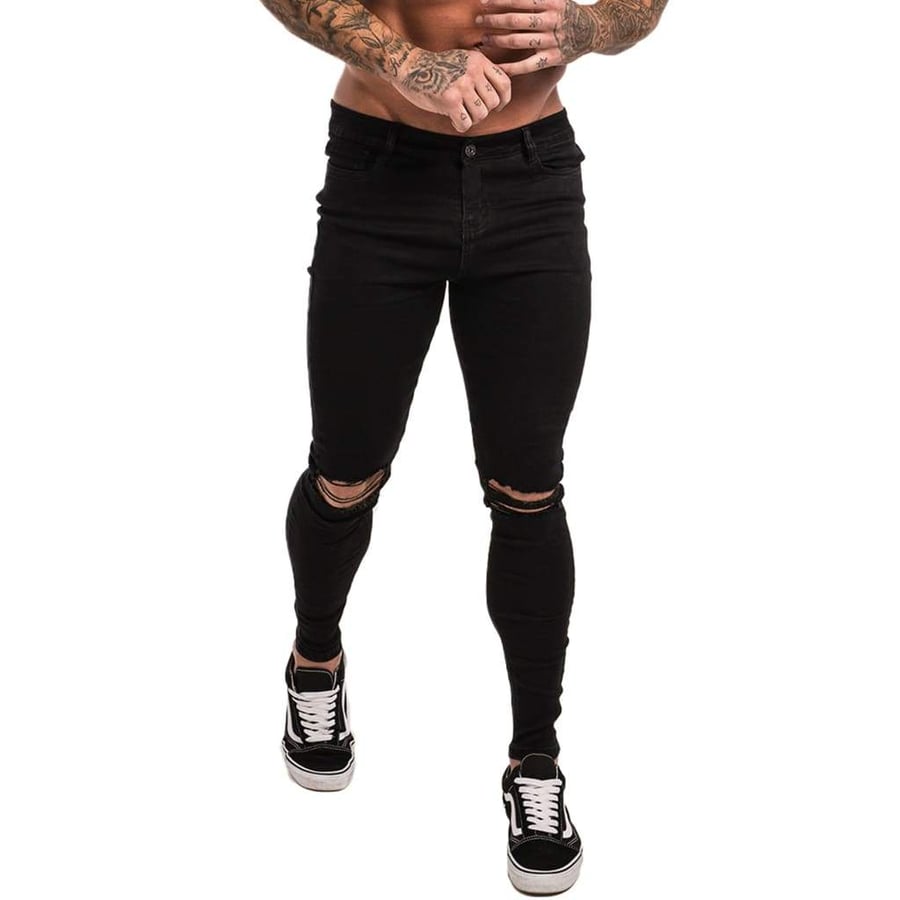 Image of Black Barrel Jeans