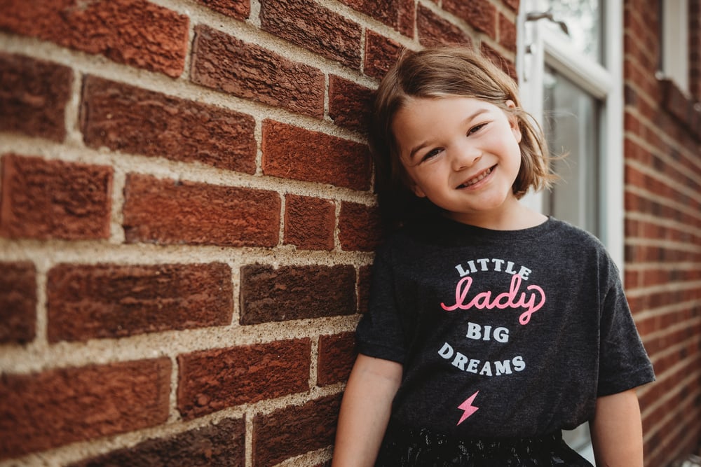 Image of Little Lady, Big Dreams Baby Bodysuit/Toddler Tee