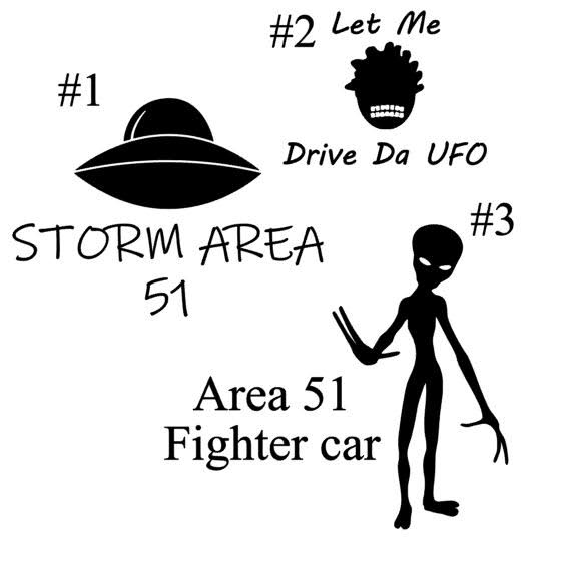 Image of Area 51 Decals
