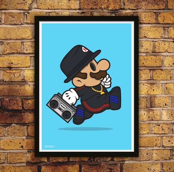 Image of RunBro! Limited Edition Print plus free holo' & mystery sticker!