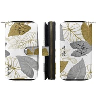 Image 1 of Women's  White Kalo Flap Wallet