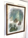 SOLD - "He Made His Home Above the Clouds" - Framed