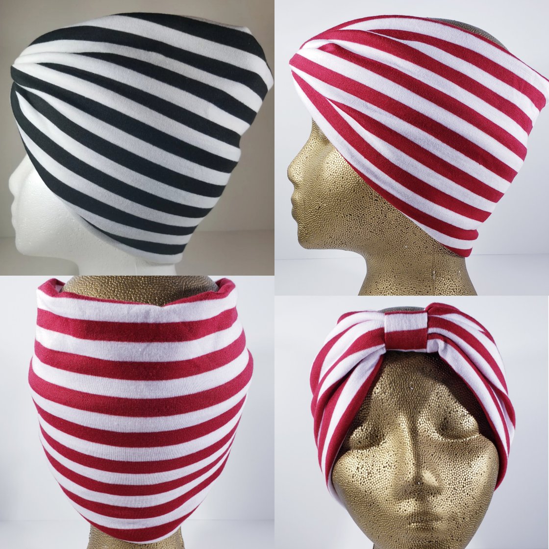 Image of Striped Hair Wrap