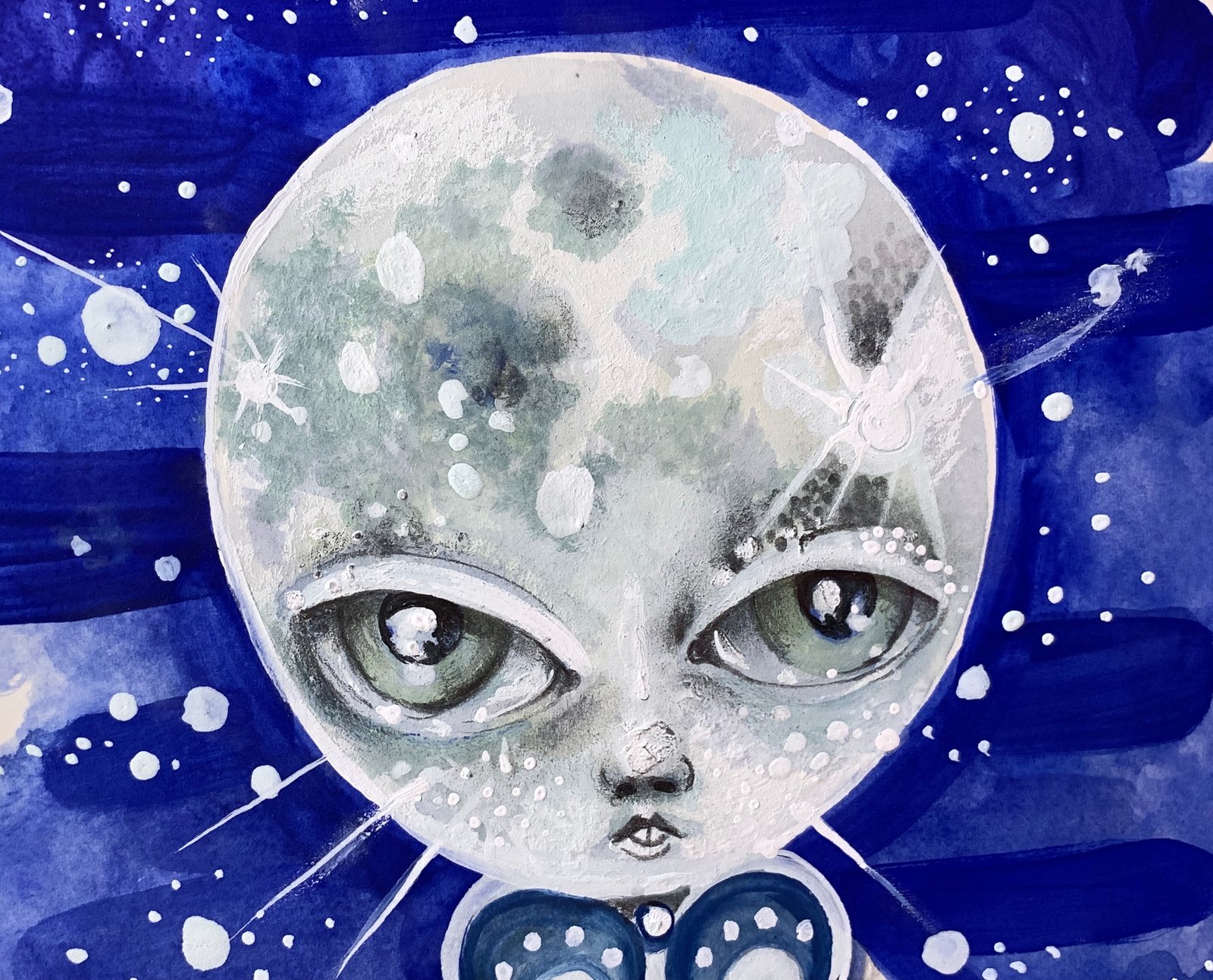 Moon girl stock vector. Illustration of design, fantasy - 4306383