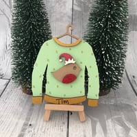 Image 2 of Robin Christmas Jumper