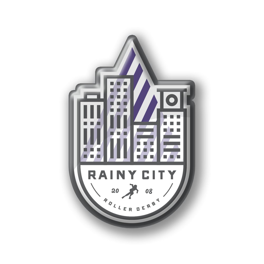 Image of Rainy City Enamel Badge